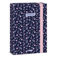 �kolsk� box A4 Navy Bloom